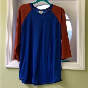 2XL lularoe randy blue and red